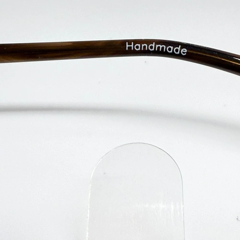 1919 Jessica L.10 Handmade Eyeglass Frames Brown Tortoise Teal 50-13-135